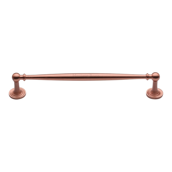 C2533 203-SRG • 203 x 228 x 38mm • Satin Rose Gold • Heritage Brass Elegant Cabinet Pull Handle